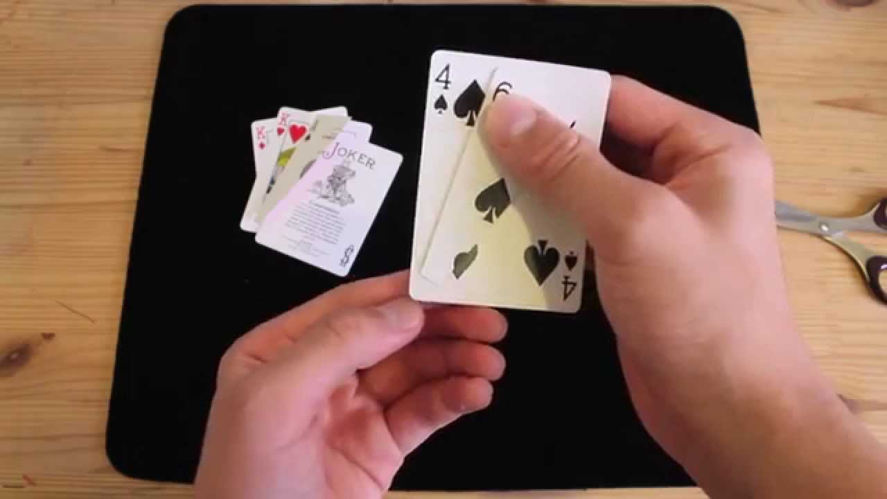 Bent Corners playing Cards 3 Card monte trick 