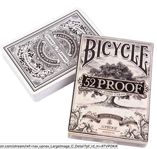 playing cards: Bicycle 52 Proof