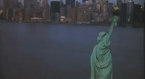 the magnificent statue of liberty in the city of new york